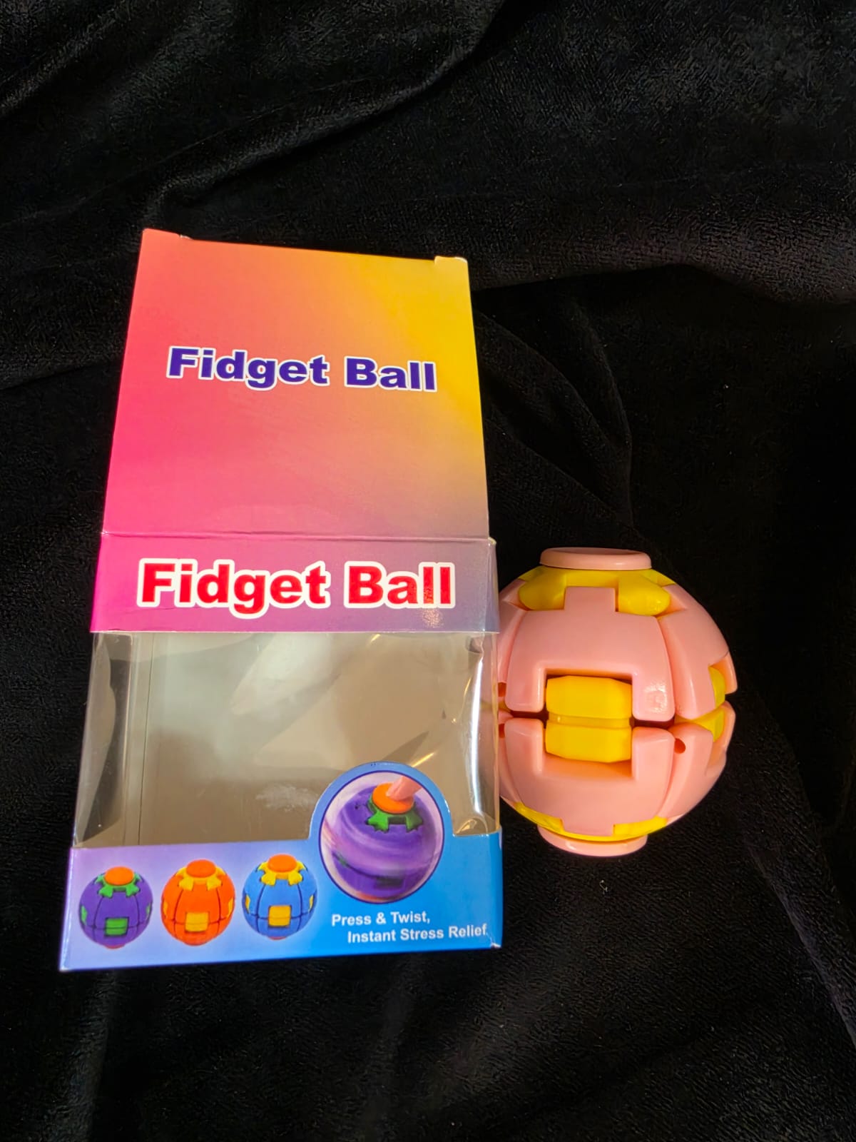 Renkli Fidget Topu - Stres Giderici